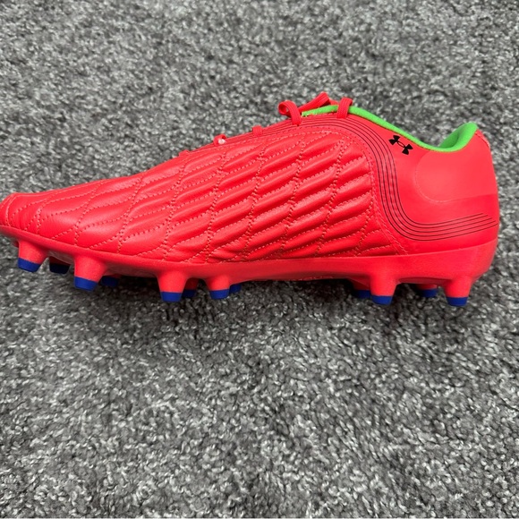 Under Armour Magnetico Pro 3 FG Women Soccer Cleats Sz 7.5 Red/Green 3027497-600 - Picture 6 of 14